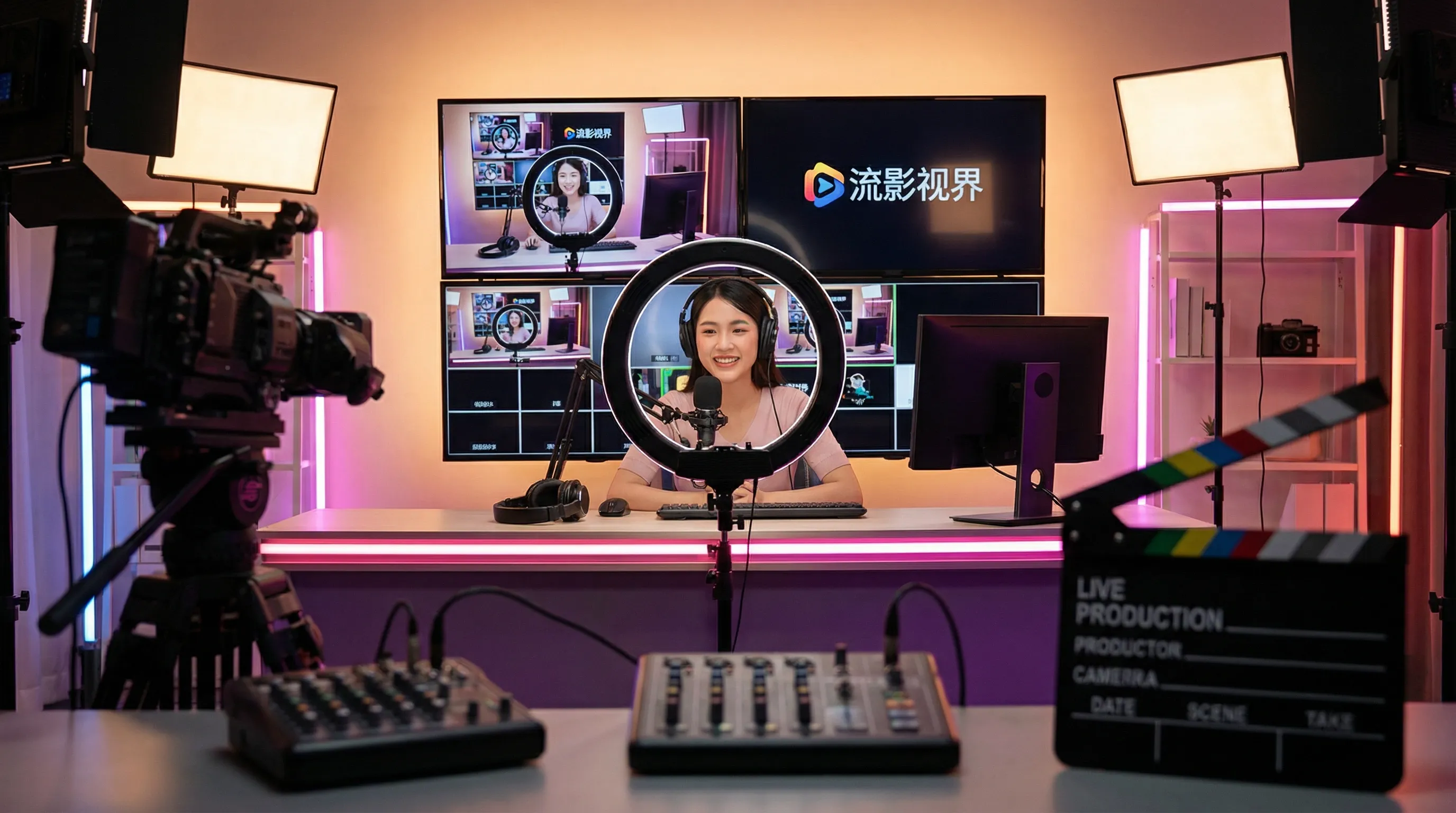 茄子视频影视传媒平台宣传横幅